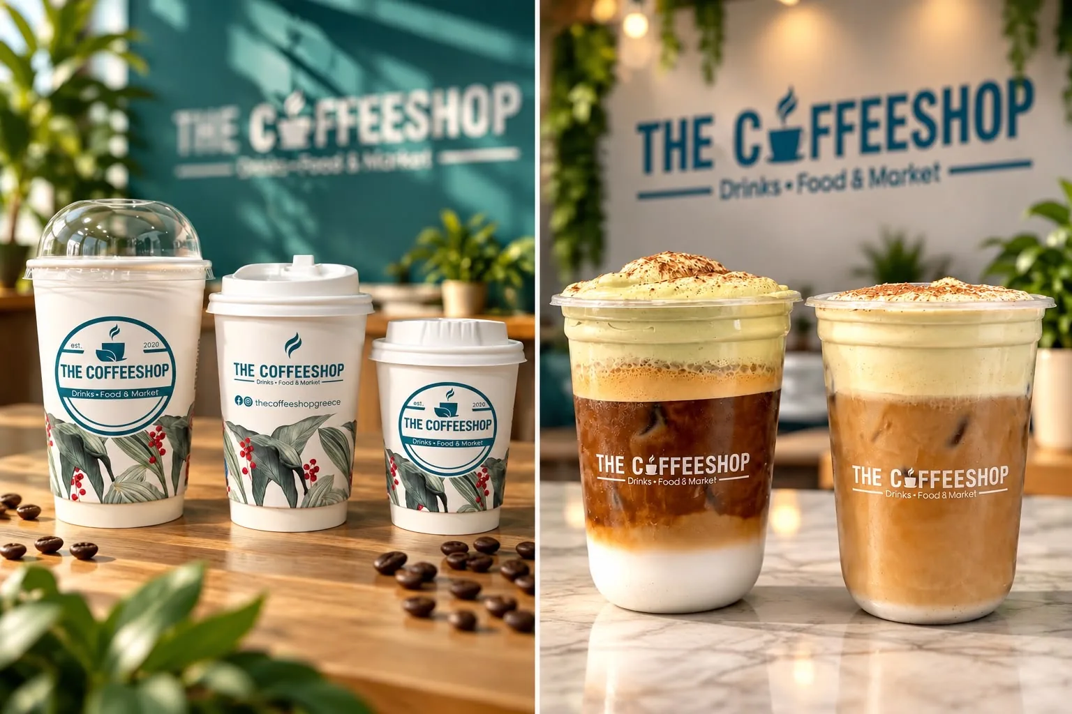 The Coffeeshop — ποτήρια και ροφήματα